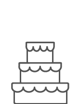 Wedding Cake - 100 Servings